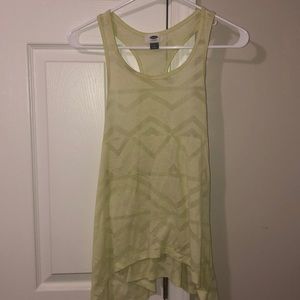 Light green racer back top/ very lightly worn
